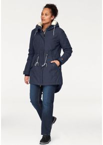 Polarino sheego Gro&szlig;e Gr&ouml;&szlig;en Funktionsparka, marine, Gr&ouml;&szlig;e 52 - Damen