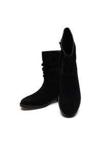 LANDS' END Veloursleder-Boots mit locker sitzendem Schaft, Damen,  Schwarz, Rauleder, by Lands' End