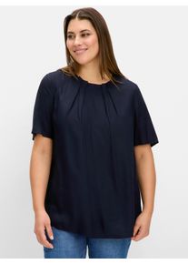 sheego Große Größen Tunika in A-Linie, tiefblau, Größe 50 - Damen