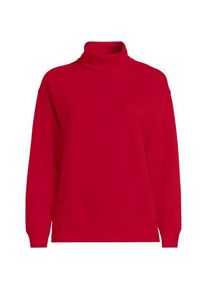 LANDS' END Serious Sweats Rollkragenpullover, Damen,  Rot, Baumwoll-Mischung/Polyester-Mischung, by Lands' End