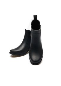 LANDS' END Wasserdichte Chelsea-Gummistiefeletten, Damen,  Schwarz, Gummi, by Lands' End