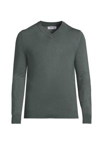 LANDS' END CashTouch Feinstrick-Pullover, Herren,  Gr&uuml;n, Polyester, by Lands' End