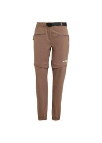 adidas terrex Utilitas ZO Pants Zip-Off-Hose Women (Größe 34 - Regular |braun)