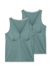 wäschepur sheego Große Größen BH-Hemd mit elastischem Zierband, jade, Größe 52 - Damen