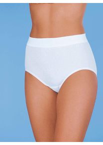 Sloggi sheego Gro&szlig;e Gr&ouml;&szlig;en Slip mit zweilagigem Frotteezwickel, wei&szlig;, Gr&ouml;&szlig;e 46 - Damen