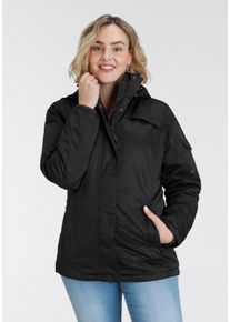 sheego Große Größen Winterjacke, schwarz, Größe 56 - Damen