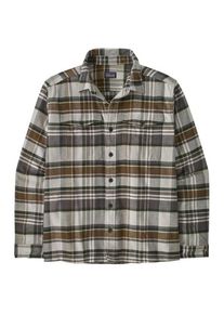 Patagonia Fjord Flannel Shirt Hemd Herren Wandern (Gr L |grau)