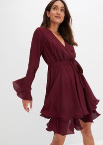 bonprix Tunika-Kleid mit V-Ausschnitt, rot, Gr.40, Stylisches Kleid mit toller Passform