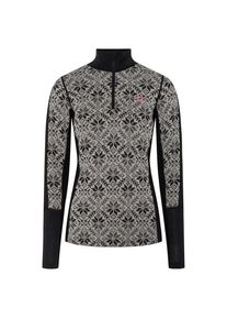 KARI TRAA Anna Half Zip Merinounterw&auml;sche Damen (Gr M |grau)