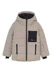 Color Kids Juniors Ski Puffer Jacket Quilt Skijacke Kinder (Gr 134 |grau |wasserdicht)