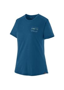 Patagonia Cap Cool Merino Graphic Shirt Merinoshirt Women (Gr XS |blau)