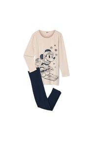 Tchibo - Kinder-Pyjama &raquo;Mickey and Friends&laquo; - M&auml;dchen - Gr. 122/128 - wei&szlig;/print