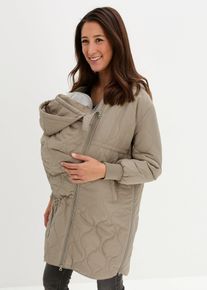 bonprix 3-in-1 leicht wattierter Umstands- und Tragemantel, gr&uuml;n, Gr.46, &Uuml;bergangs-Steppmantel f&uuml;r die Schwangerschaft und danach