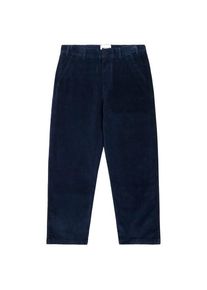 KnowledgeCotton Apparel Flint Wide 14 Wales Corduroy Chino Freizeithose Herren Alltag (Gr 36 - Length: 32'' |blau)