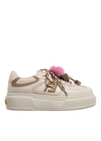 Fendi Low-Top Sneaker - Match Platform Sneakers - Gr. 39 (EU) - in Creme - f&uuml;r Damen