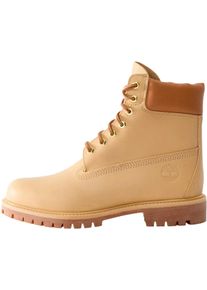Timberland Stiefel - Stivale Stringato Waterproof Premium 6-Inch Medium - Gr. 44,5 (EU) - in Beige - f&uuml;r Damen
