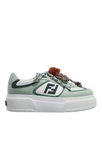 Fendi Low-Top Sneaker - Match Platform Sneakers - Gr. 39 (EU) - in Gr&uuml;n - f&uuml;r Damen