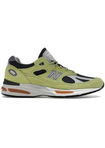 New Balance Low-Top Sneaker - Layered Suede And Mesh Sneakers With Iconic Accent - Gr. 44 (EU) - in Gr&uuml;n - f&uuml;r Damen