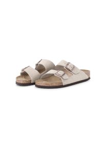 Birkenstock Low-Top Sneaker - Sandale Arizona aus Veloursleder - Gr. 46 (EU) - in Beige - f&uuml;r Damen