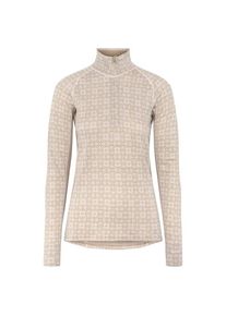 KARI TRAA Rose Light Half Zip Merinounterwäsche Damen (Gr XS |beige)