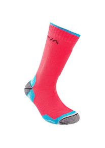 La Sportiva Mountain Socks Wandersocken Kinder (Gr&ouml;&szlig;e S |hibiscus /blau)