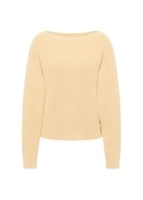 Pullove Tranquillo Jaquard-Pullover Damen (Gr XS |beige)