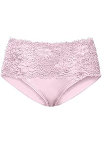 Nina von C. sheego Große Größen Slip mit elastischer Spitze, rosé, Größe 42 - Damen