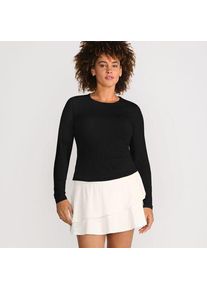 LANDS' END Badeshirt in Lang-Gr&ouml;&szlig;e, Damen,  Schwarz, Nylon-Mischung, by Lands' End