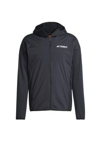 adidas Terrex Terrex Xperior CW+ Wind Light Fleece Hooded Fleecejacke Herren (Gr L |grau)