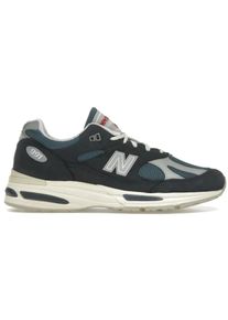New Balance Low-Top Sneaker - New Balance 991v2 MiUK Vintage Navy - Gr. 45_5 - in Wei&szlig; - f&uuml;r Damen
