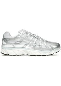Nike Low-Top Sneaker - Nike P-6000 White Blue Tint Sail Metallic Silver ( - Gr. 44,5 (EU) - in Wei&szlig; - f&uuml;r Damen