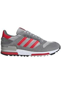Adidas Low-Top Sneaker - Adidas ZX 600 Grey Three Better Scarlet Grey Two - Gr. 46_2_3 - in Wei&szlig; - f&uuml;r Damen