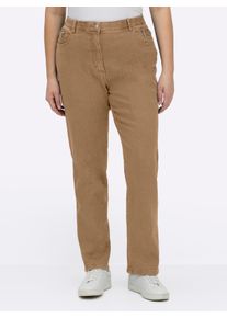 sheego Gro&szlig;e Gr&ouml;&szlig;en 5-Pocket-Jeans gerade geschnitten, camel, Gr&ouml;&szlig;e 205 - Damen