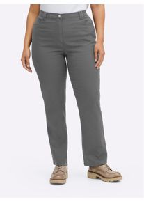 sheego Gro&szlig;e Gr&ouml;&szlig;en Jeans mit weitem Bein, grey denim, Gr&ouml;&szlig;e 23 - Damen