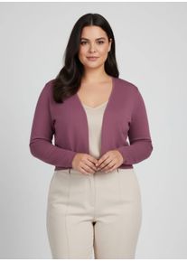 sheego Große Größen Bolero Feinstrick-Qualität, verschlusslos, beere, Größe 46 - Damen