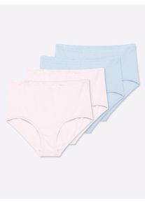wäschepur sheego Große Größen Slip in Frottee-Qualität, 2x rose + 2x bleu, Größe 38 - Damen