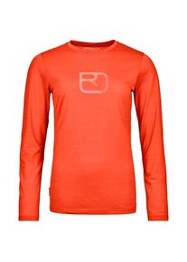 Ortovox 150 Cool Mountain Silhouette L/S Merinoshirt Women (Gr M |rot)