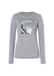 Longsleeve super.natural Alpes L/S Damen (Gr L |grau)