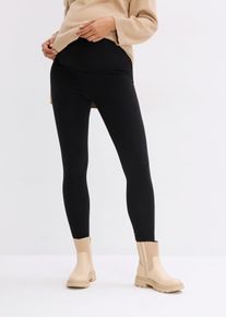 bonprix W&auml;rmende Umstandsthermoleggings Slim Fit, schwarz, Gr.48/50 (XL), Funktionale Thermoleggings f&uuml;r die Schwangerschaft