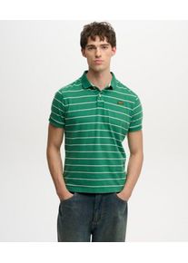 Superdry Herren Vintage Stripe Jersey Poloshirt Green - Gr&ouml;&szlig;e: M 1040808000206M68002