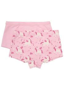 Minymo Briefs AOP 2-Pack Unterhose Kinder (Gr 104 |rosa)