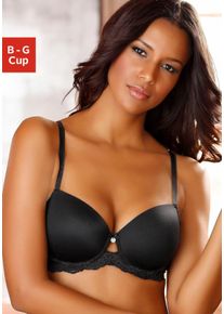 Lascana sheego Große Größen Schalen-BH, schwarz, Größe 80B - Damen