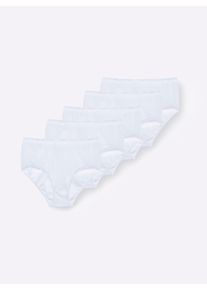 Speidel sheego Gro&szlig;e Gr&ouml;&szlig;en Taillenslip mit Doppelzwickel, 5x wei&szlig;, Gr&ouml;&szlig;e 44 - Damen