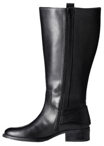 sheego Große Größen Weitschaftstiefel mit Zierschnalle, schwarz, Größe 43 - Damen