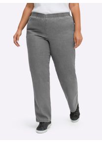 sheego Gro&szlig;e Gr&ouml;&szlig;en Stretch-Jeans mit Rundum-Dehnbund, grey-denim, Gr&ouml;&szlig;e 50 - Damen