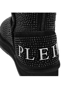 Philipp Plein Stiefeletten - Stiefel Mid Flat Verziert - Gr. 40 (EU) - in Schwarz - f&uuml;r Damen