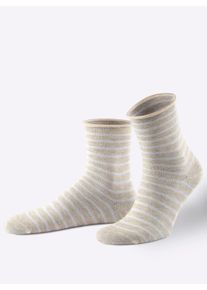 wäschepur sheego Große Größen Damen-Socken, beige-meliert, Größe 35-38 - Damen