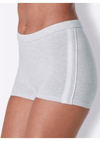 wäschepur sheego Große Größen Longpanty im Vorteilspack, grau-meliert, Größe 36/38 - Damen