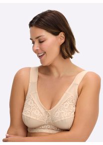w&auml;schepur sheego Gro&szlig;e Gr&ouml;&szlig;en Entlastungs-BH ohne B&uuml;gel mit Stretch-Spitze, elfenbein, Gr&ouml;&szlig;e 85B - Damen