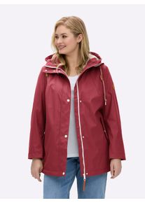 sheego Gro&szlig;e Gr&ouml;&szlig;en Jacke mit Teddy-Futter, dunkelrot, Gr&ouml;&szlig;e 46 - Damen